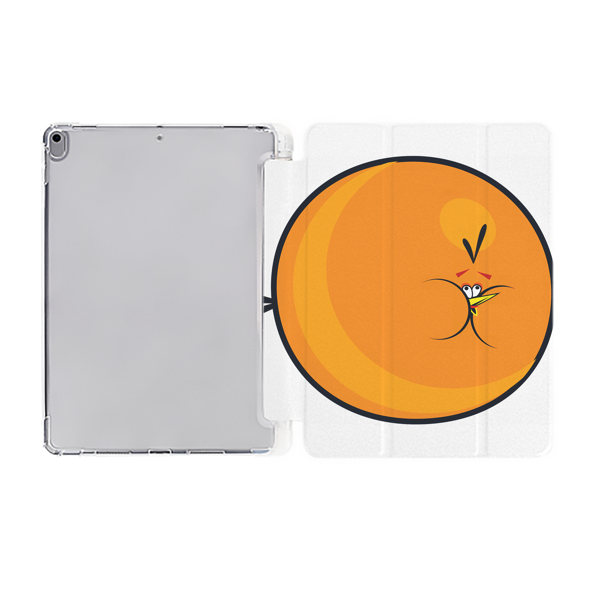 （画像用） Angry Birds アングリーバード IPad ケース ペン収納付き 三つ折りスタンド PUレザー×シリコン 対応機種9.5/10.5/10.9インチ